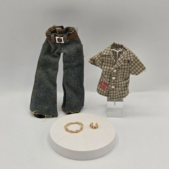 Bratz Boyz Doll Dylan Funk Out Edition Clothes Set With Dragon Shirt & Denim Pan - Picture 1 of 6